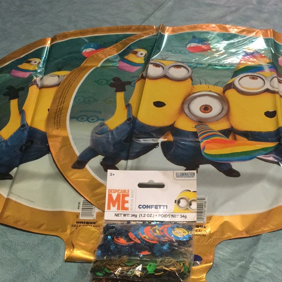 Despicable ME 2 NEW Mylar 18” Balloons+DM Confetti - Picture 7 of 7
